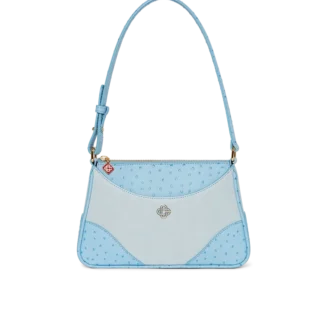 Mala de ombro Pochette Jeanne azul