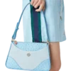 Mala de ombro Pochette Jeanne azul Mala de ombro Pochette Jeanne azul