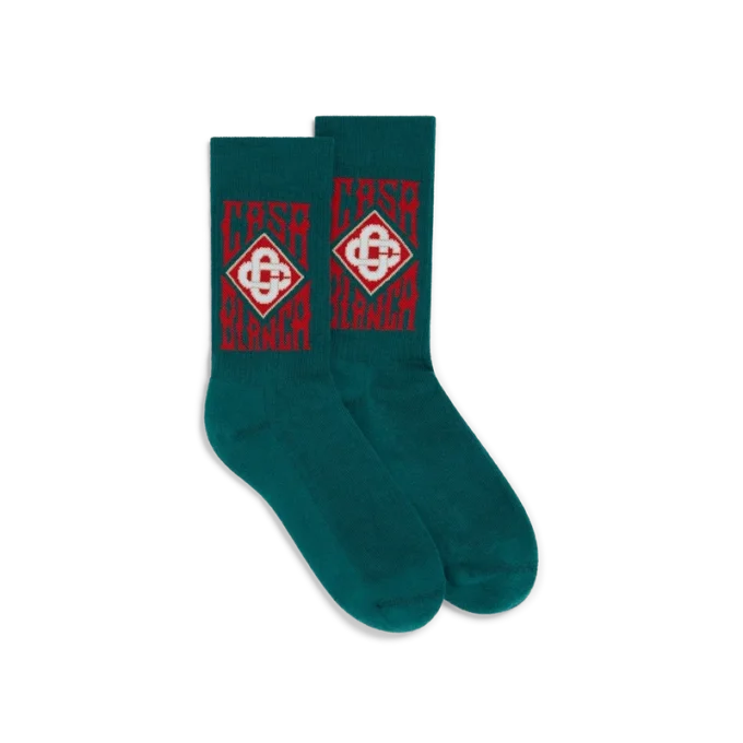 Meias com logótipo gótico Meias com logótipo gótico