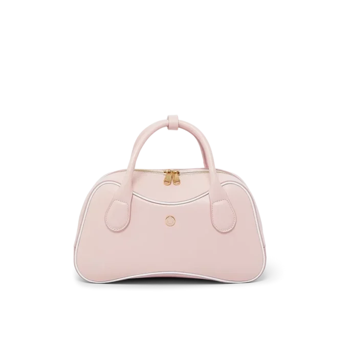 Micro-bolsa Bowling Rosa