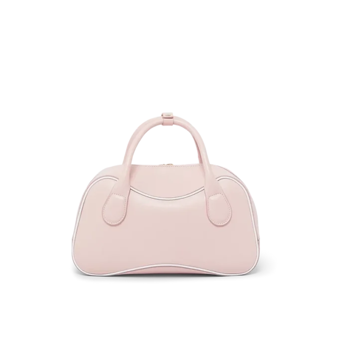 Micro-bolsa Bowling Rosa