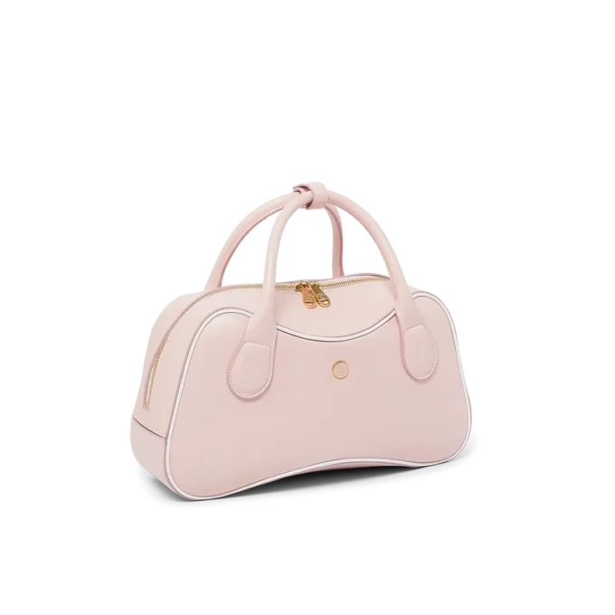 Micro-bolsa Bowling Rosa