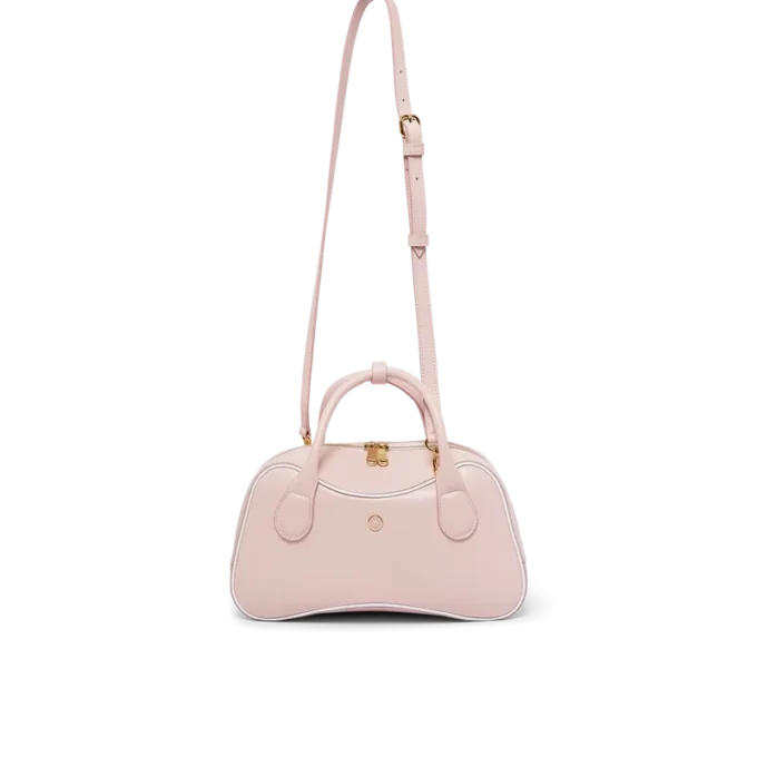 Micro-bolsa Bowling Rosa