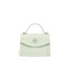 Mini-bolsa Jeanne com monograma em relevo na cor menta Mini-bolsa Jeanne com monograma em relevo na cor menta