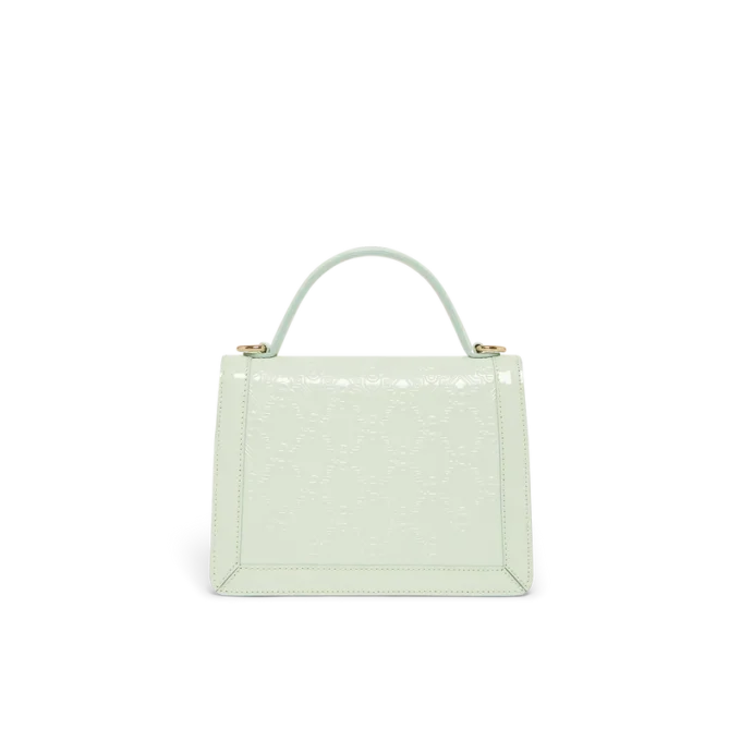 Mini-bolsa Jeanne com monograma em relevo na cor menta Mini-bolsa Jeanne com monograma em relevo na cor menta