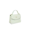 Mini-bolsa Jeanne com monograma em relevo na cor menta Mini-bolsa Jeanne com monograma em relevo na cor menta