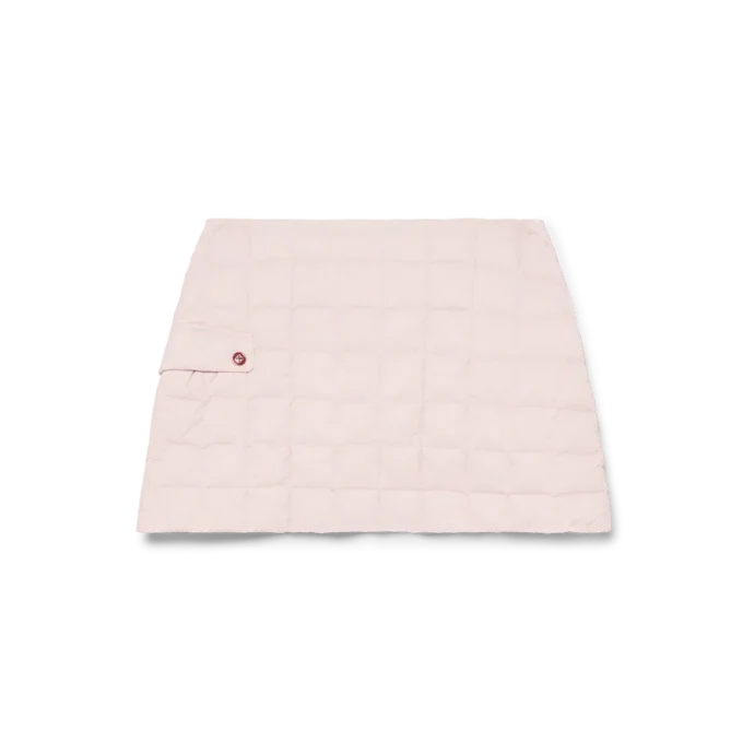 Mini-saia acolchoada em nylon
