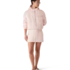 Mini-saia acolchoada em nylon