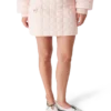 Mini-saia acolchoada em nylon