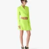 Mini-saia em crepe verde Mini-saia em crepe verde