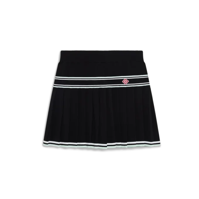 Mini-saia plissada em viscose