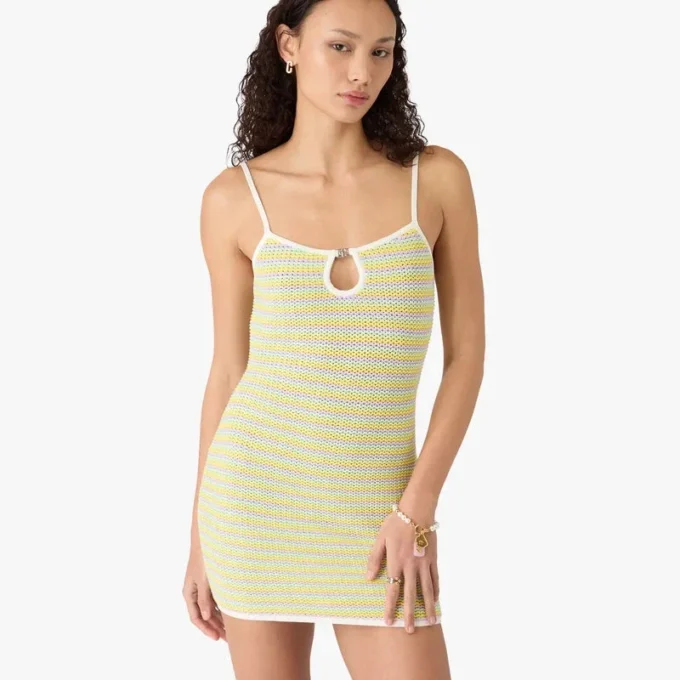 Mini-vestido às riscas Bourgeois