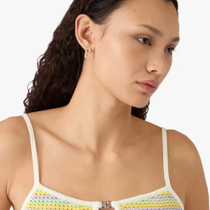 Mini-vestido às riscas Bourgeois