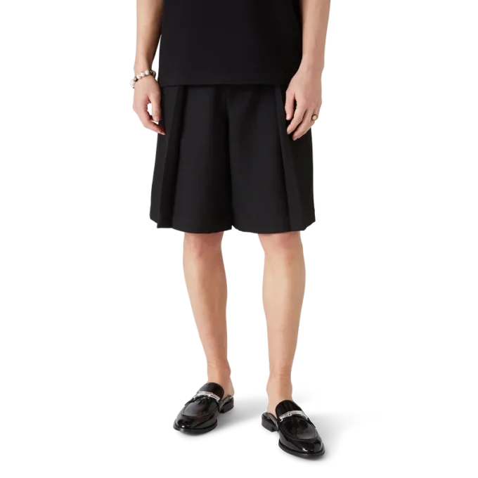 Mocassim preto com tira de bambu