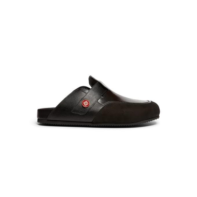 Mule de couro para exterior