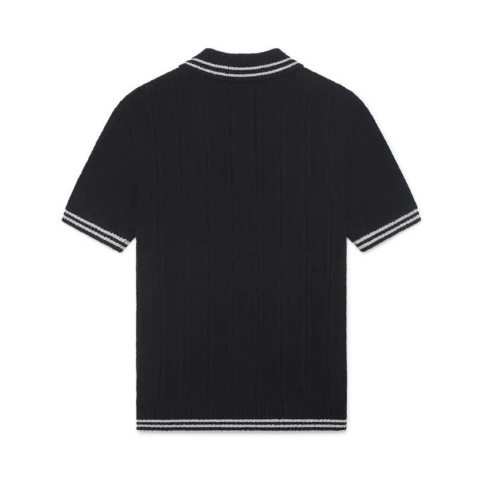 Polo Bouclé com Detalhes Prateados Polo Bouclé com Detalhes Prateados