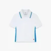 Polo Branco em Piqué com Recortes Polo Branco em Piqué com Recortes