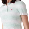 Polo com franzido às riscas Polo com franzido às riscas
