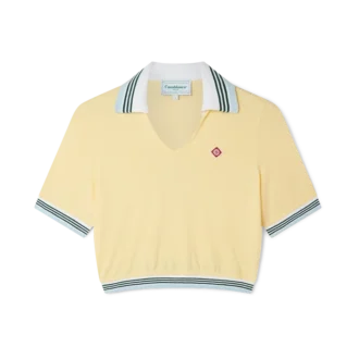 Polo curto em piqué