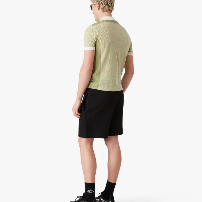 Polo de calções com riscas verticais Polo de calções com riscas verticais