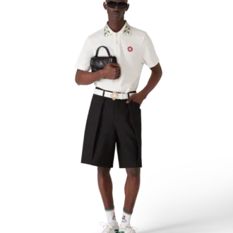 Polo de calções em piqué Laurel