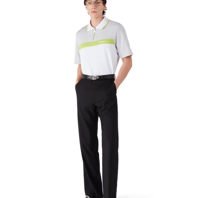 Polo de calção cinzento