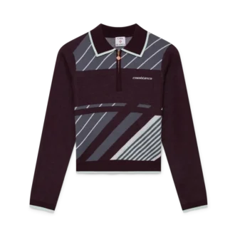 Polo de manga comprida Diagonal Tennis Merino