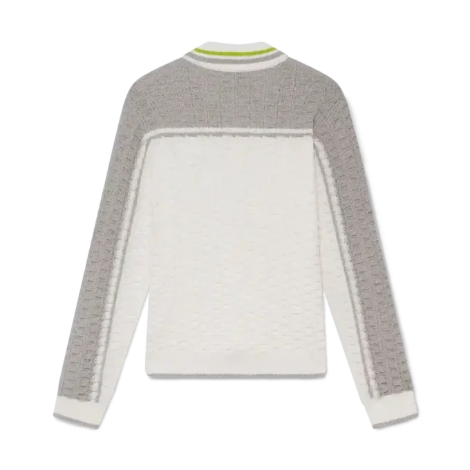Polo de manga comprida em bouclé Tennis Polo de manga comprida em bouclé Tennis