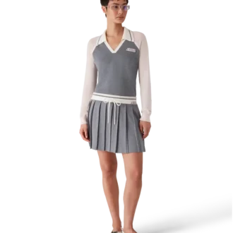 Polo de manga comprida Merino Tennis