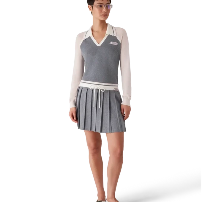 Polo de manga comprida Merino Tennis Polo de manga comprida Merino Tennis