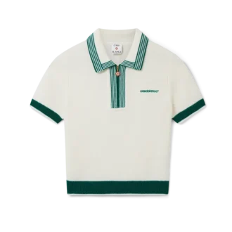 Polo de ténis em malha