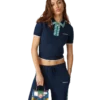 Polo de ténis em malha