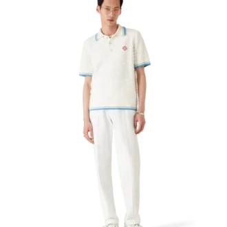 Polo em bouclé de algodão Polo em bouclé de algodão