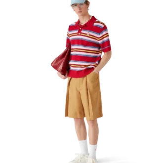 Polo Oversized às Riscas