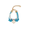 Pulseira de Pérolas com Nós Azul Pulseira de Pérolas com Nós Azul