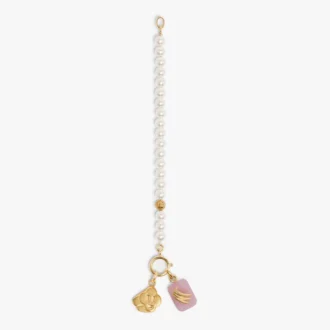 Pulseira Icon Pearl Branca e Dourada