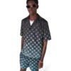 Roupa de banho de calções com monograma preto degradê Roupa de banho de calções com monograma preto degradê