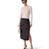 Saia Midi em Cetim Duchesse Saia Midi em Cetim Duchesse