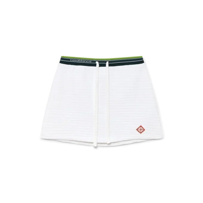 Saias de ténis em veludo texturado