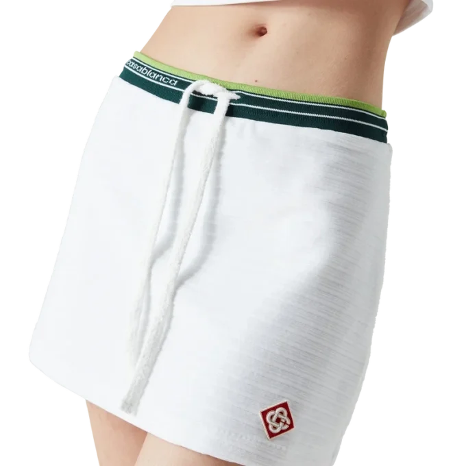 Saias de ténis em veludo texturado