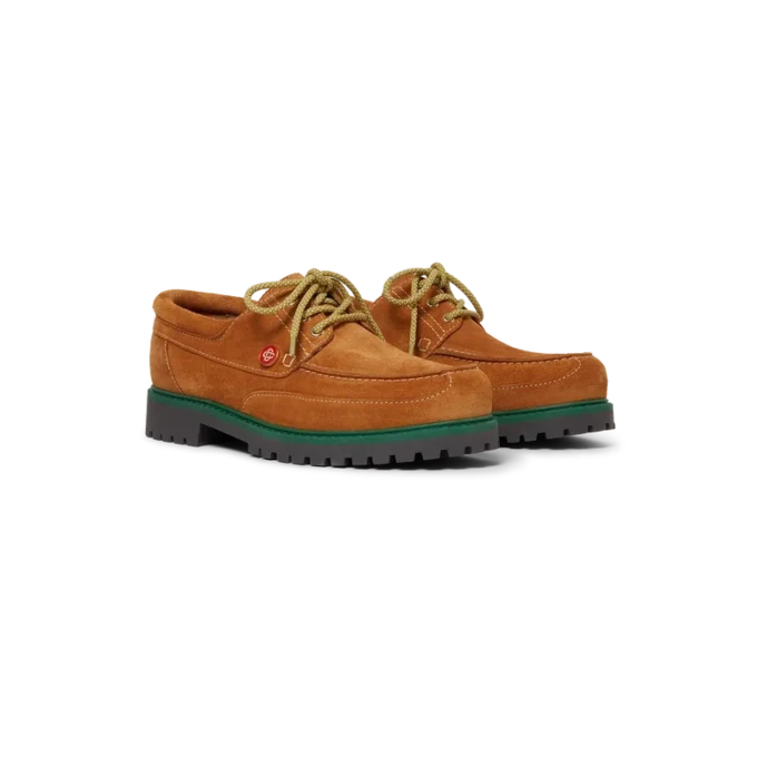 Sapatos de barco em pele