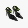 Sapatos de salto alto Raver em pele preta Sapatos de salto alto Raver em pele preta