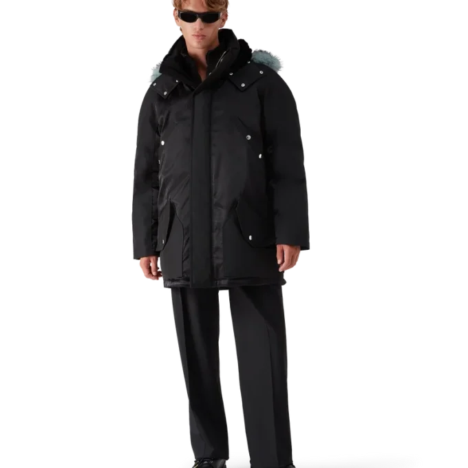 Sapatos náuticos de couro preto para homem