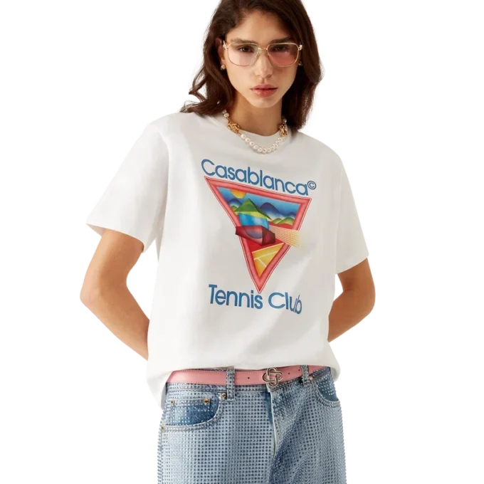 T-shirt com ícone do clube de ténis T-shirt com ícone do clube de ténis