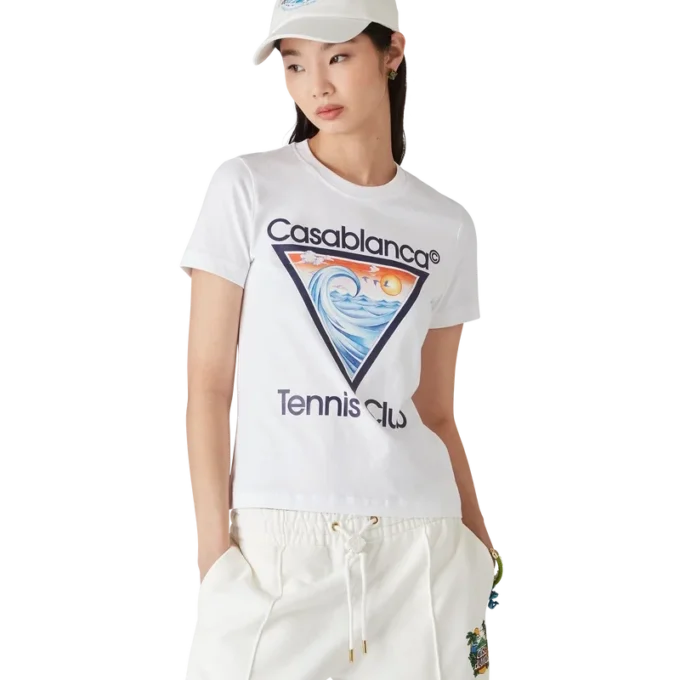 T-shirt com ícone do clube de ténis T-shirt com ícone do clube de ténis