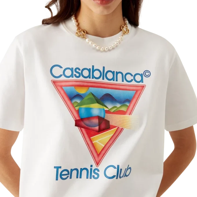 T-shirt com ícone do clube de ténis T-shirt com ícone do clube de ténis