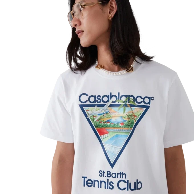 T-shirt com ícone do clube de ténis T-shirt com ícone do clube de ténis