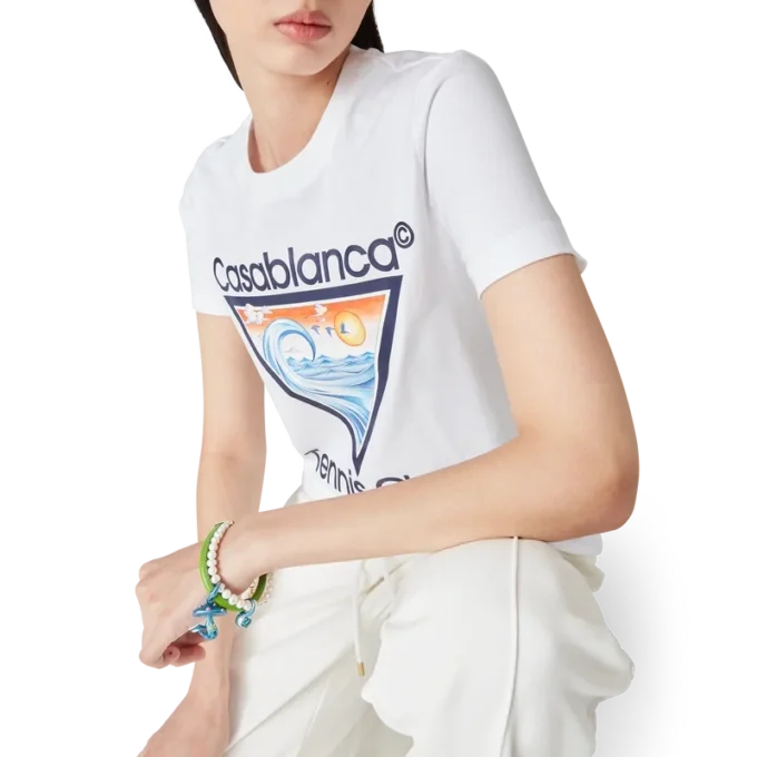 T-shirt com ícone do clube de ténis T-shirt com ícone do clube de ténis