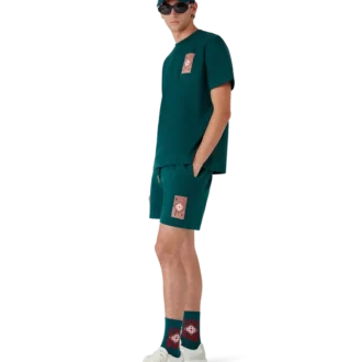 T-shirt com logótipo gótico