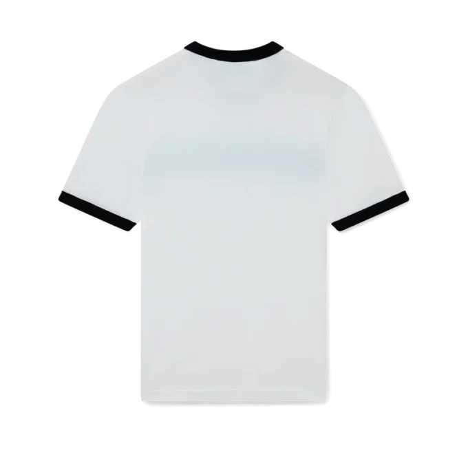 T-shirt com riscas degradadas